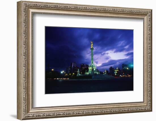 Independence Monument in Mexico City-Randy Faris-Framed Photographic Print