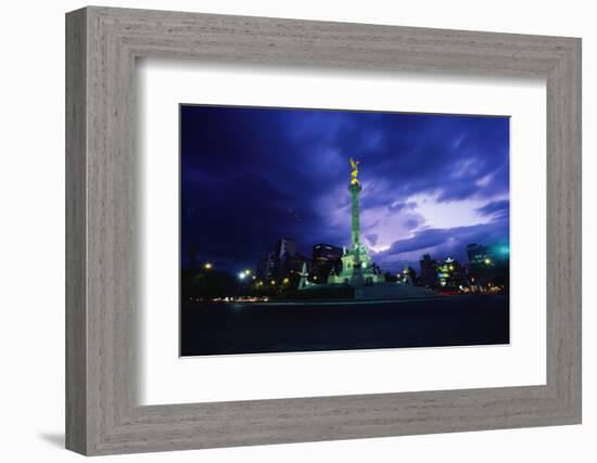 Independence Monument in Mexico City-Randy Faris-Framed Photographic Print