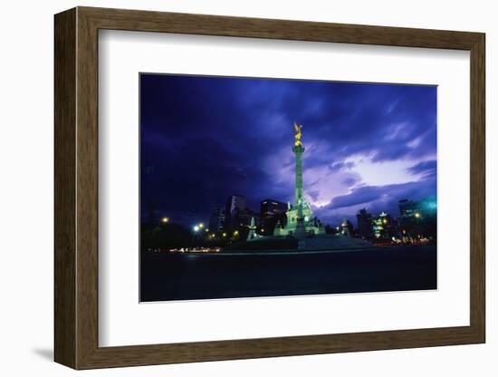 Independence Monument in Mexico City-Randy Faris-Framed Photographic Print