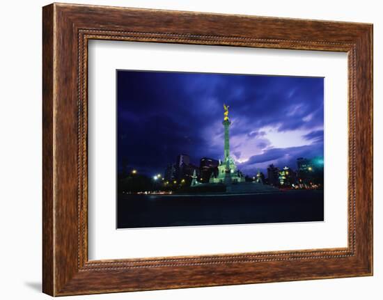Independence Monument in Mexico City-Randy Faris-Framed Photographic Print