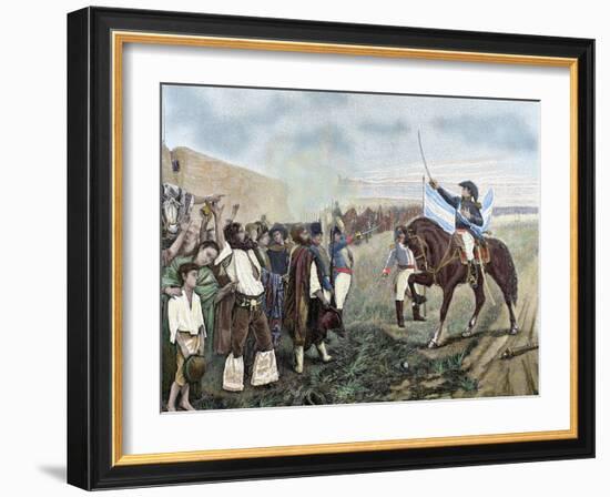 Independence of Argentina. Manuel Belgrano (1770-1820)-Prisma Archivo-Framed Photographic Print