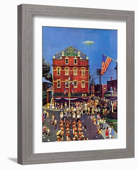 "Independence Parade," July 7, 1945-John Falter-Framed Giclee Print