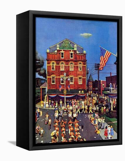 "Independence Parade," July 7, 1945-John Falter-Framed Premier Image Canvas