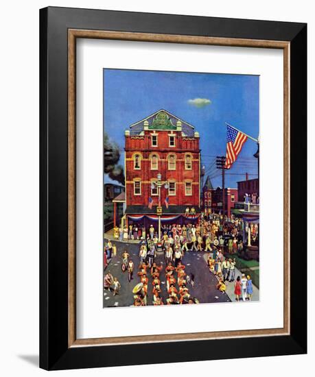 "Independence Parade," July 7, 1945-John Falter-Framed Giclee Print