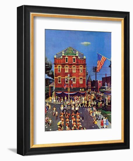 "Independence Parade," July 7, 1945-John Falter-Framed Giclee Print