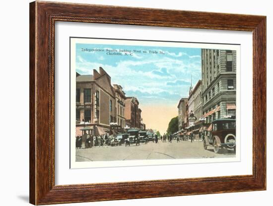 Independence Square, Charlotte, North Carolina-null-Framed Art Print