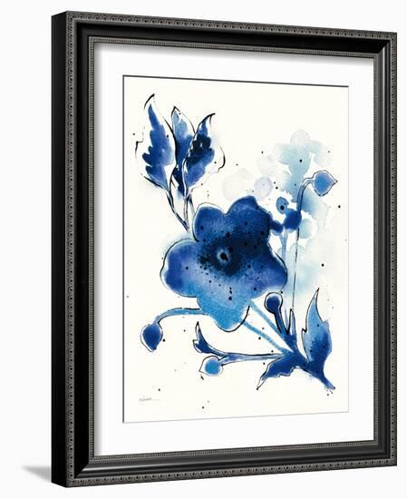 Independent Blooms Blue II-Shirley Novak-Framed Art Print