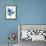 Independent Blooms Blue IV-Shirley Novak-Framed Art Print displayed on a wall