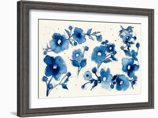 Independent Blooms Element V-Shirley Novak-Framed Art Print