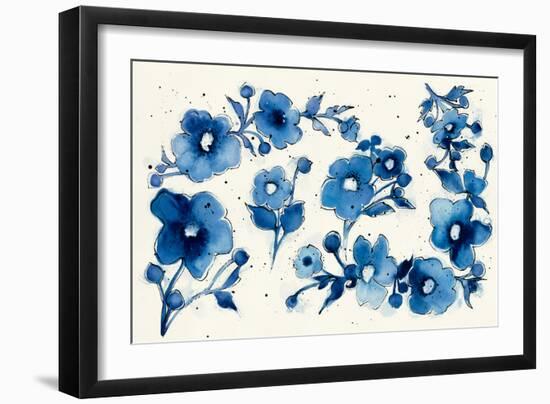 Independent Blooms Element V-Shirley Novak-Framed Art Print