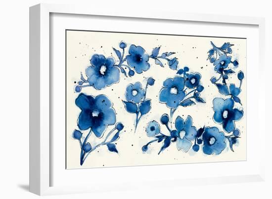 Independent Blooms Element V-Shirley Novak-Framed Art Print