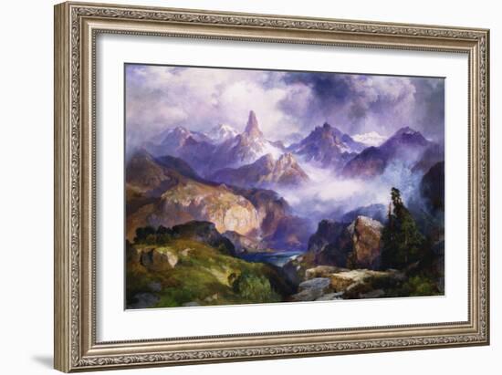 Index Peak, Yellowstone National Park, 1914-Thomas Moran-Framed Giclee Print