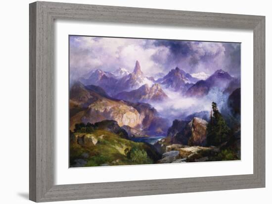 Index Peak, Yellowstone National Park, 1914-Thomas Moran-Framed Giclee Print