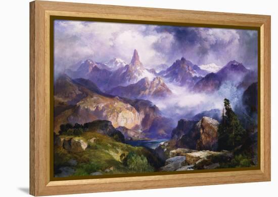 Index Peak, Yellowstone National Park, 1914-Thomas Moran-Framed Premier Image Canvas