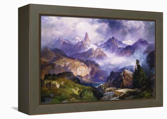 Index Peak, Yellowstone National Park, 1914-Thomas Moran-Framed Premier Image Canvas