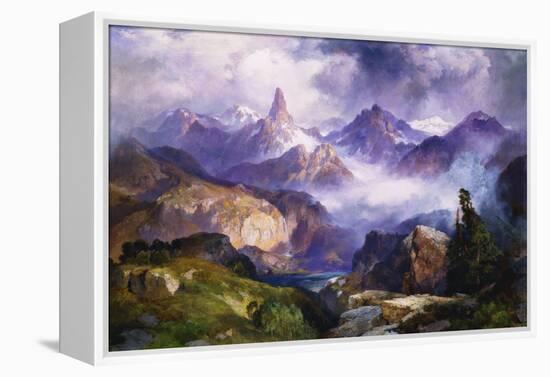 Index Peak, Yellowstone National Park, 1914-Thomas Moran-Framed Premier Image Canvas