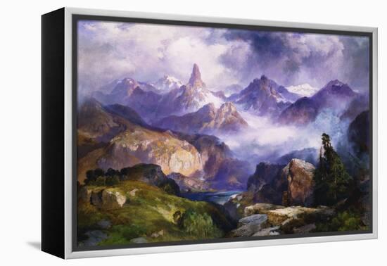 Index Peak, Yellowstone National Park-Thomas Moran-Framed Premier Image Canvas