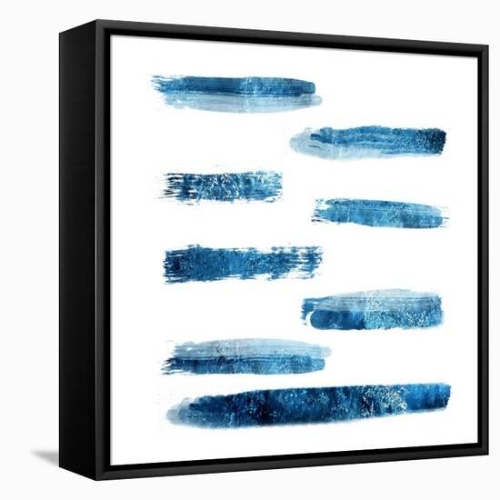 Indi Abstract Foil 2-Sheldon Lewis-Framed Stretched Canvas