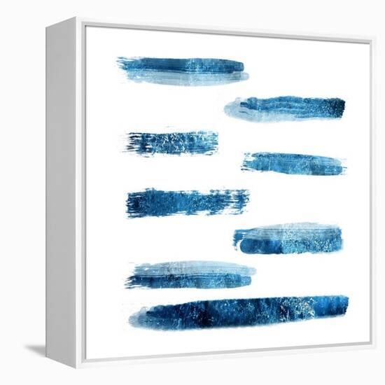 Indi Abstract Foil 2-Sheldon Lewis-Framed Stretched Canvas