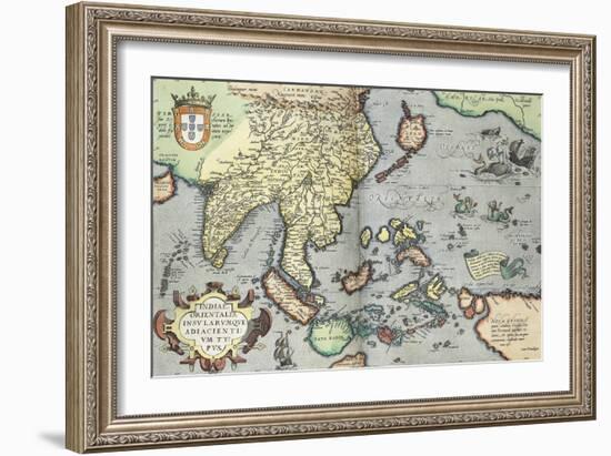 India, 1592-Abraham Ortelius-Framed Giclee Print