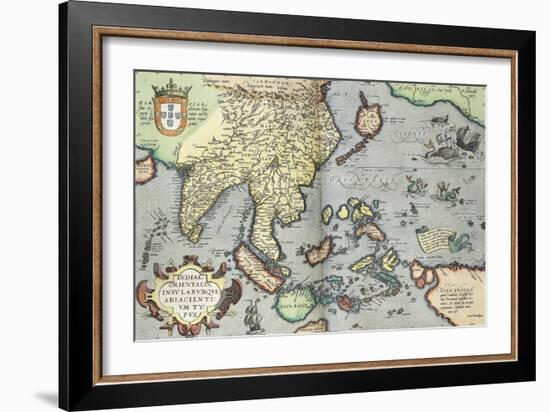 India, 1592-Abraham Ortelius-Framed Giclee Print