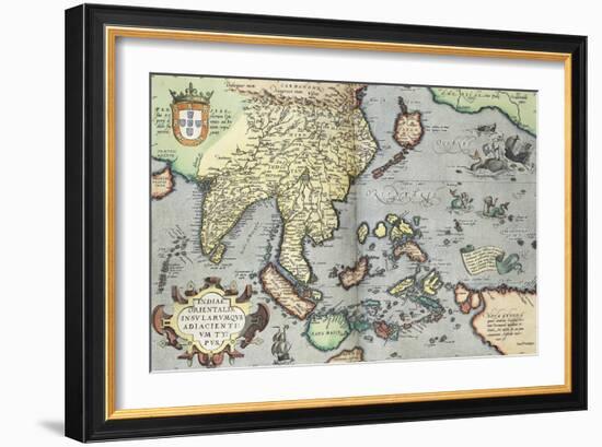 India, 1592-Abraham Ortelius-Framed Giclee Print