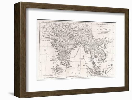 India and Its Neighbours: Note That Burma is Named India Beyond the Ganges-null-Framed Photographic Print