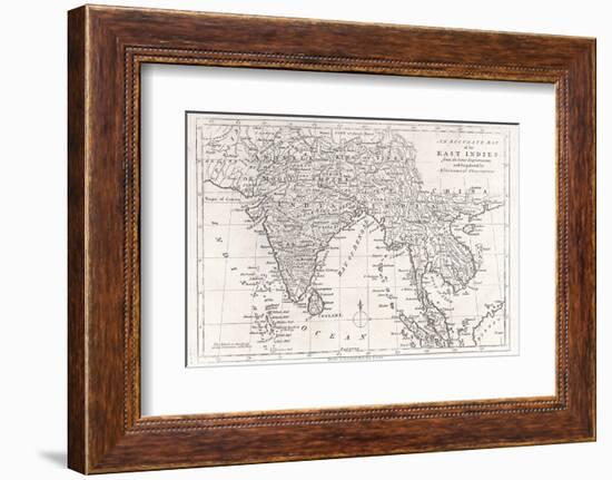 India and Its Neighbours: Note That Burma is Named India Beyond the Ganges-null-Framed Photographic Print