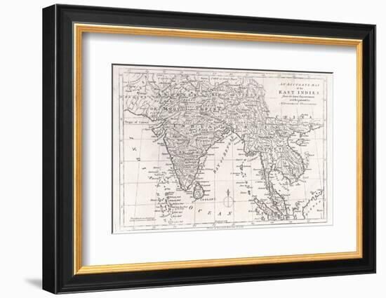 India and Its Neighbours: Note That Burma is Named India Beyond the Ganges-null-Framed Photographic Print