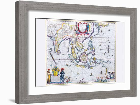 India and Southeast Asia-Willem Janszoon Blaeu-Framed Art Print