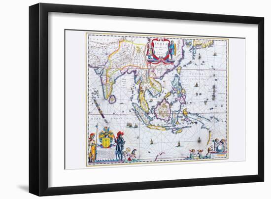 India and Southeast Asia-Willem Janszoon Blaeu-Framed Art Print