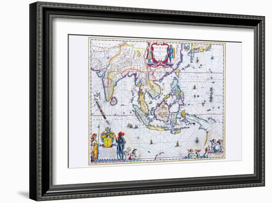 India and Southeast Asia-Willem Janszoon Blaeu-Framed Art Print
