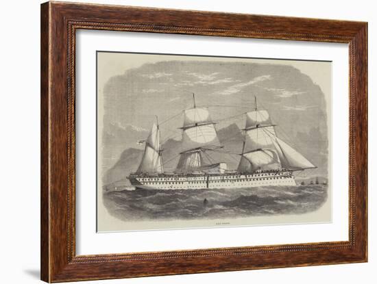 India and the Prince of Wales, HMS Serapis-Edwin Weedon-Framed Giclee Print