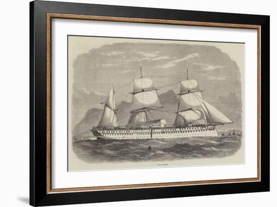 India and the Prince of Wales, HMS Serapis-Edwin Weedon-Framed Giclee Print