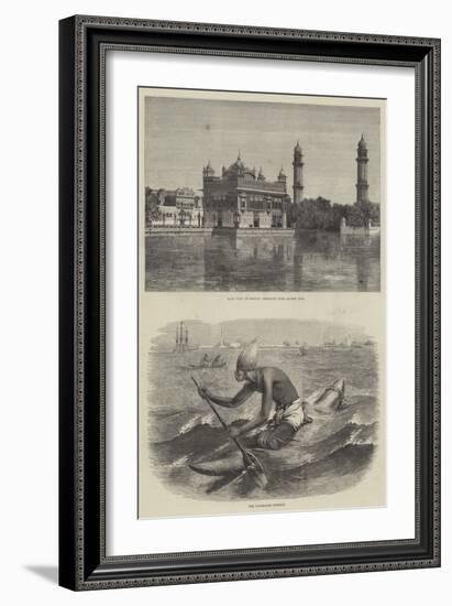 India and the Prince of Wales-Emile Theodore Therond-Framed Giclee Print