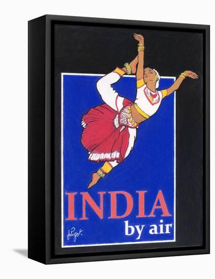 India by Air-Jean Pierre Got-Framed Stretched Canvas