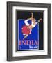 India by Air-Jean Pierre Got-Framed Art Print