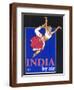 India by Air-Jean Pierre Got-Framed Art Print