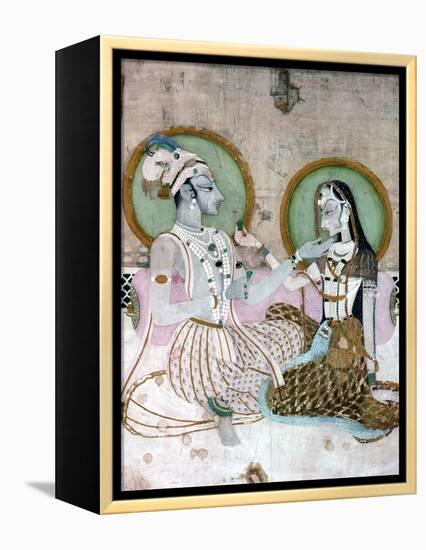 India: Couple-null-Framed Premier Image Canvas