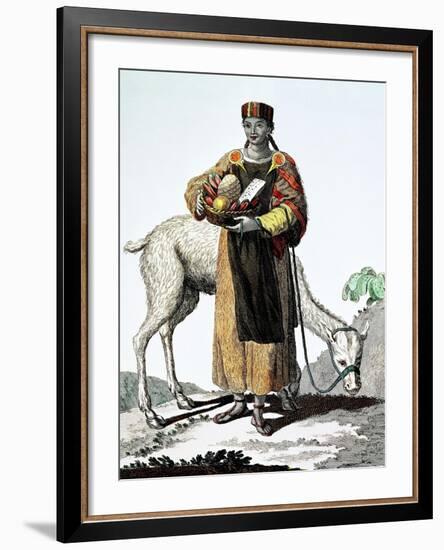 India Del Perú, Colección de Trajes, 1777, Grabado, Colección Privada, Francia-Juan de la Cruz Cano y Olmedilla-Framed Giclee Print