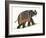 India Elephant I Light Crop-Wild Apple Portfolio-Framed Art Print