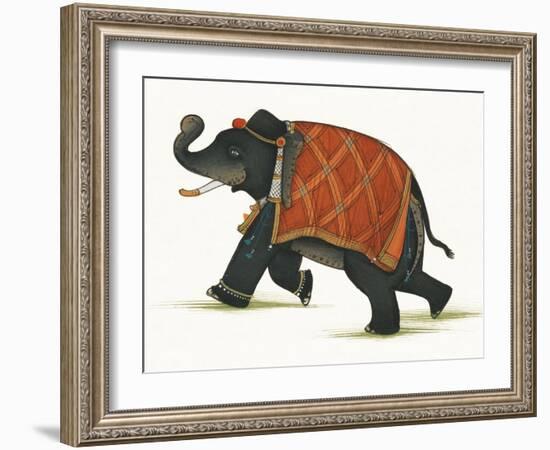 India Elephant II Light Crop-Wild Apple Portfolio-Framed Art Print