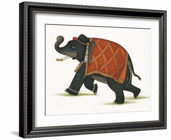 India Elephant II Light Crop-Wild Apple Portfolio-Framed Art Print