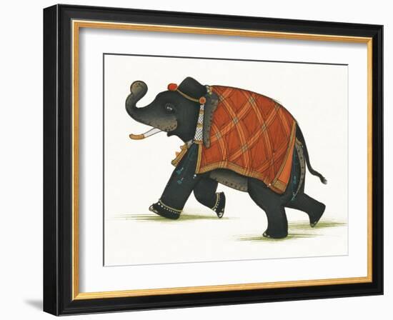 India Elephant II Light Crop-Wild Apple Portfolio-Framed Art Print