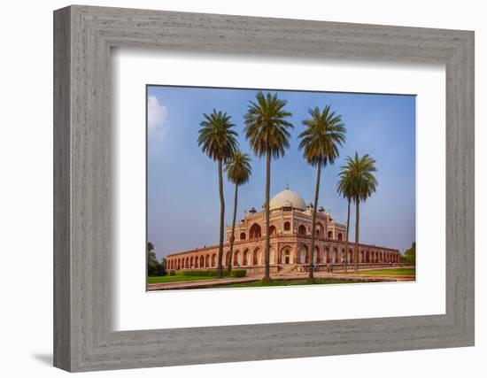 India. Exterior view of Humayun's Tomb in New Delhi.-Ralph H. Bendjebar-Framed Photographic Print