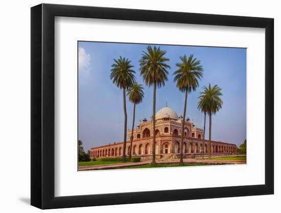 India. Exterior view of Humayun's Tomb in New Delhi.-Ralph H. Bendjebar-Framed Photographic Print
