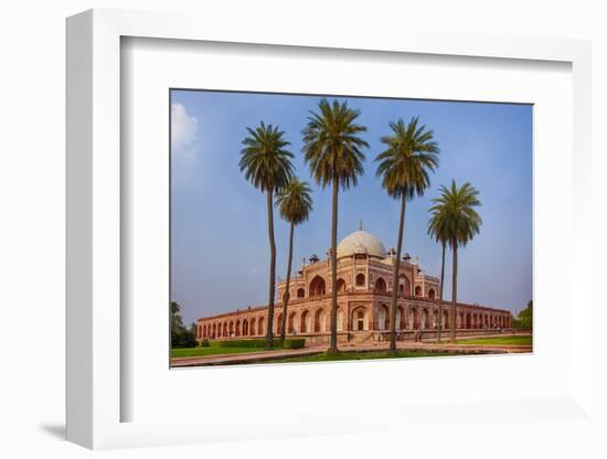 India. Exterior view of Humayun's Tomb in New Delhi.-Ralph H. Bendjebar-Framed Photographic Print