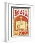 India - Fly TWA (Trans World Airlines) - Bejeweled Indian Elephant with Howdah (Carriage)-David Klein-Framed Art Print