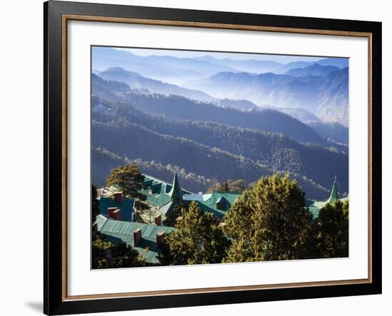 India, Himachal Pradesh, Shimla, View of Mountains-Jane Sweeney-Framed Photographic Print