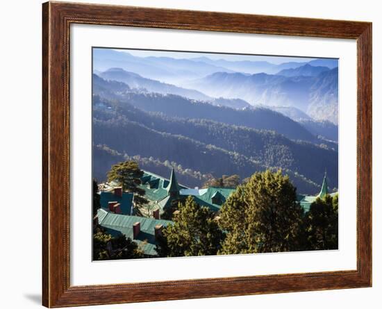 India, Himachal Pradesh, Shimla, View of Mountains-Jane Sweeney-Framed Photographic Print